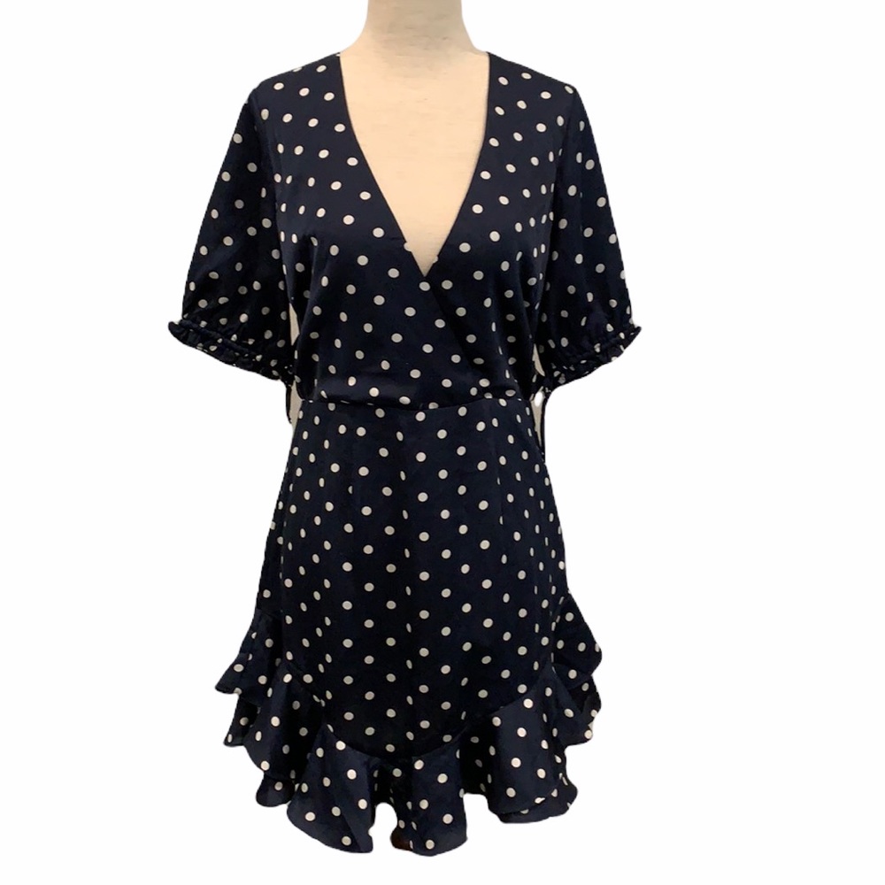 Angel Biba Blue Polka Dot Dress - Picture 2 of 13